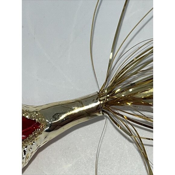 Glass Victorian Bird Goose Duck German Glass Christmas Ornament Clip Lot of 16 - Picture 7 of 10